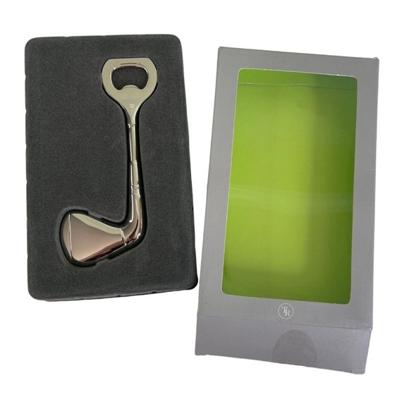 Chrome Golf Club Bottle Opener by Things Remembered 6" NEW NIB - Picture 3 of 4